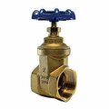 Thrifco Plumbing 1/2 Inch FIP Brass Gate Valve, No Lead 6418003